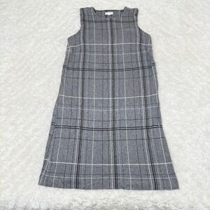 J. Jill M Medium Gray Ponte Sleeveless Dress Academia Schoolgirl Office Career